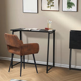 Faltbarer industrieller Desktop in Holz und Black Metall - Ascoli