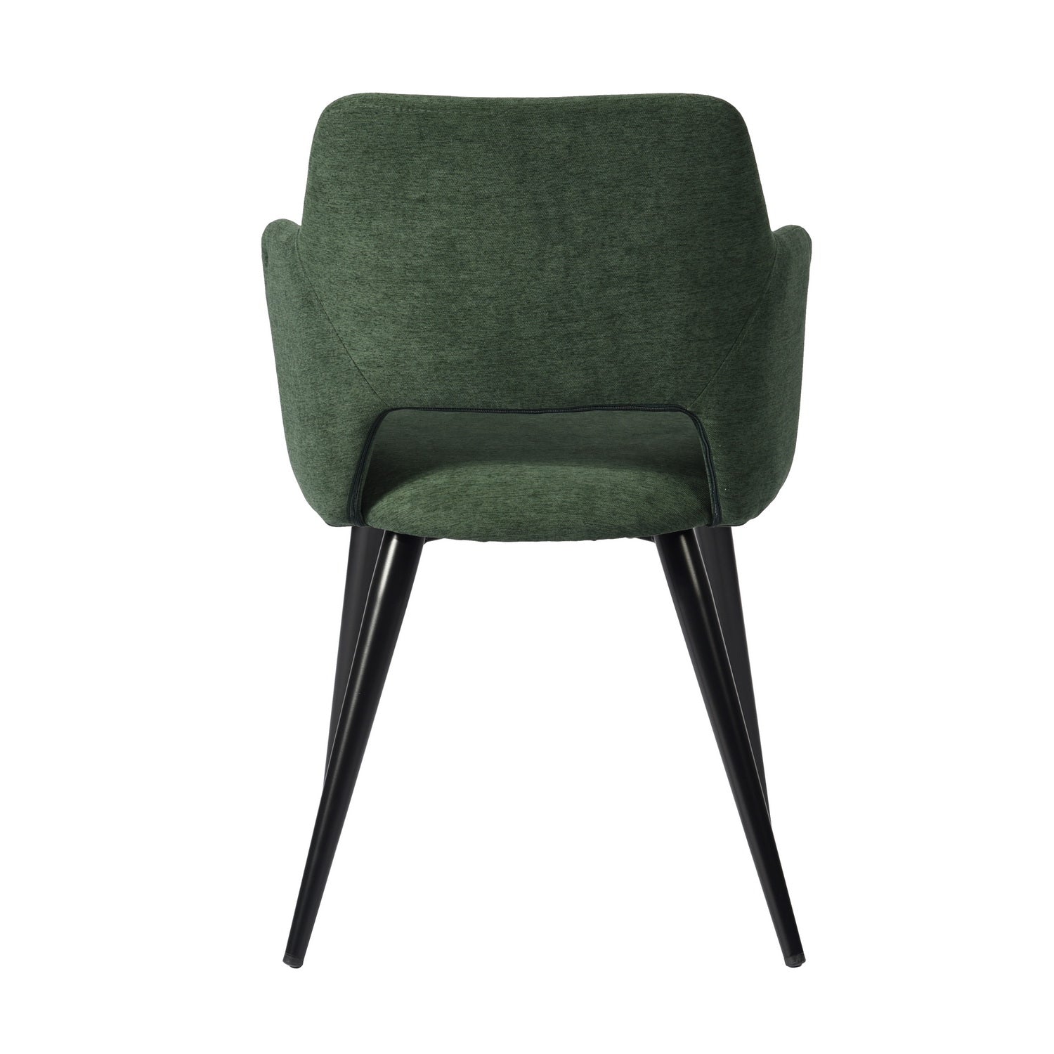 Set of 4 Scandinavian dining room chairs in green fabric, AKANJI GREEN 4PCS