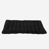 Foldable 2-seater futon mattress black, 135x190x10cm - MICA