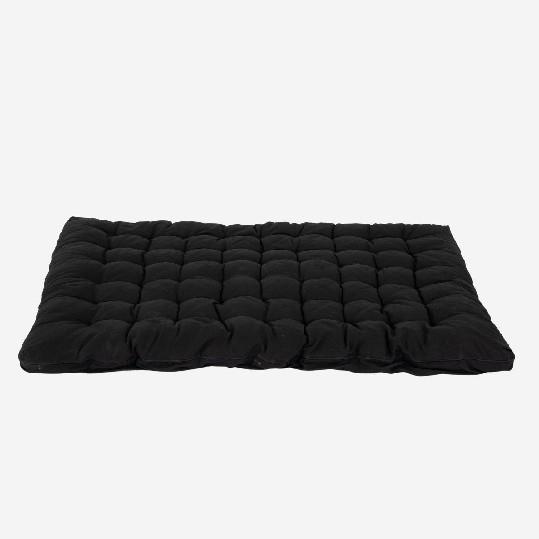 Matelas futon pliable 2 places noir, 135x190x10cm - MICA