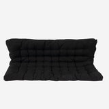 Foldable 2-seater futon mattress black, 135x190x10cm - MICA