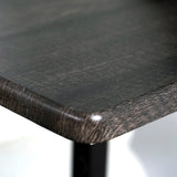 Table/support d'ordinateur pivotant à roulettes et à hauteur réglable - AMALTHEA BLACK WOOD