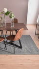 Set of 4 industrial dining chairs in suede - Charlton