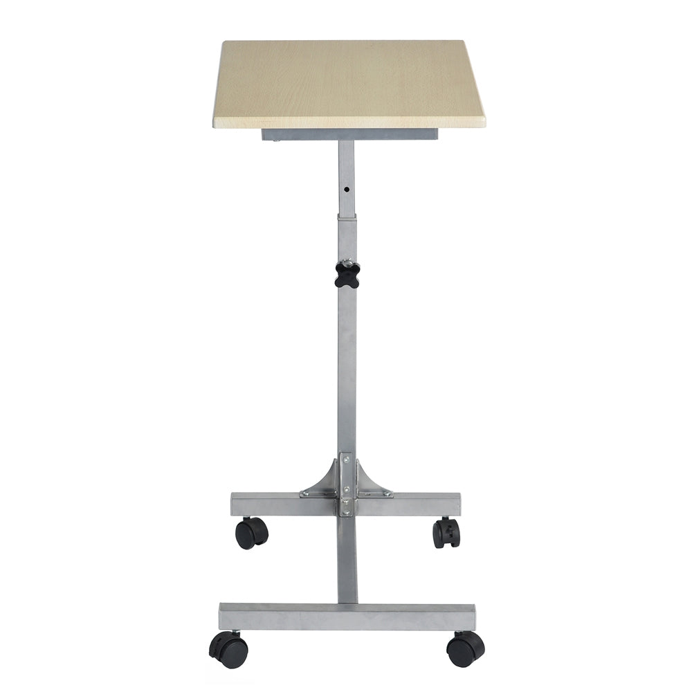 Table de lit/Support ordinateur pc pivotante avec 4 roulettes, hauteur réglable - BELLO WOOD