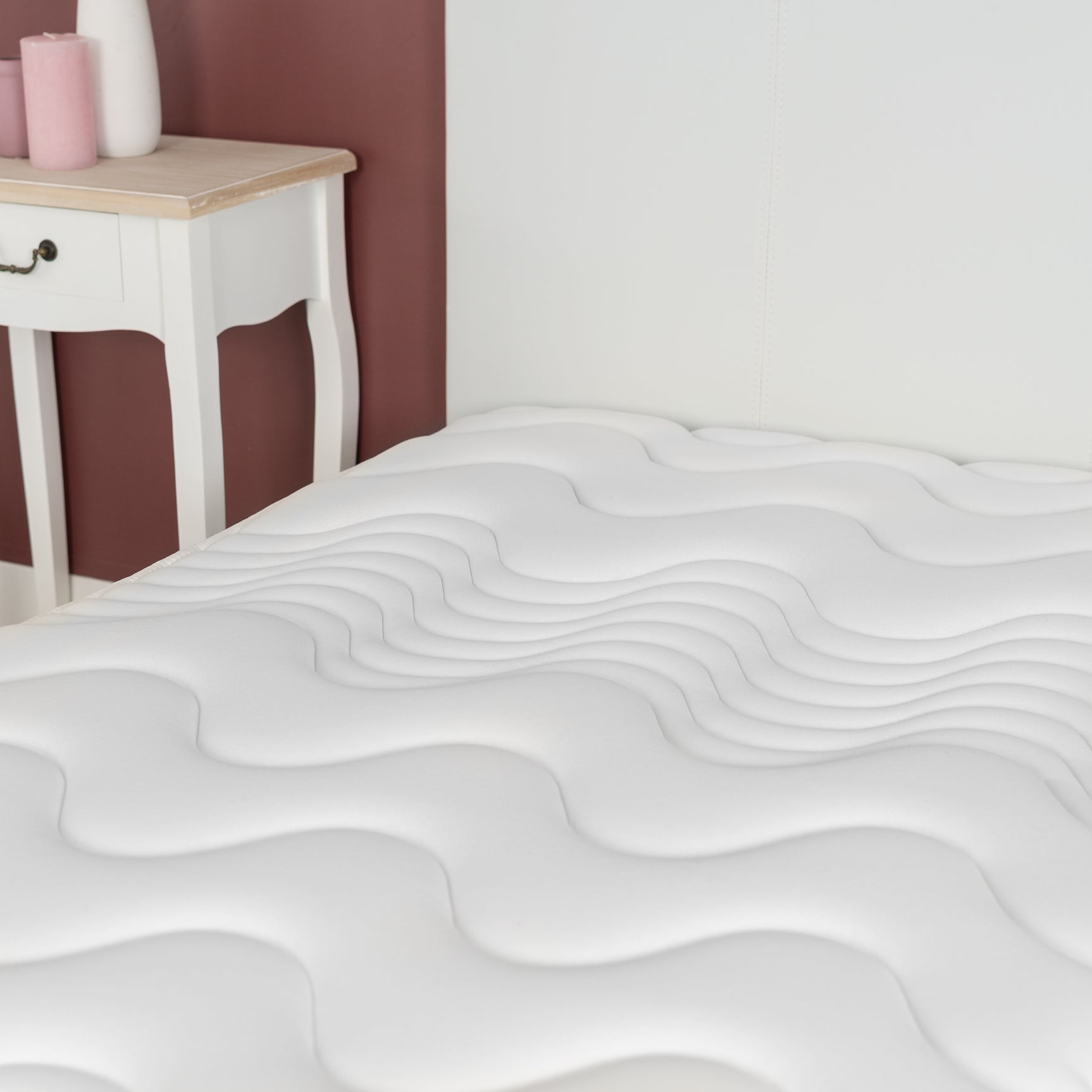 Memory foam mattress 90x190x17cm, in 3D fabric, memory technology and supersoft foam - URANUS