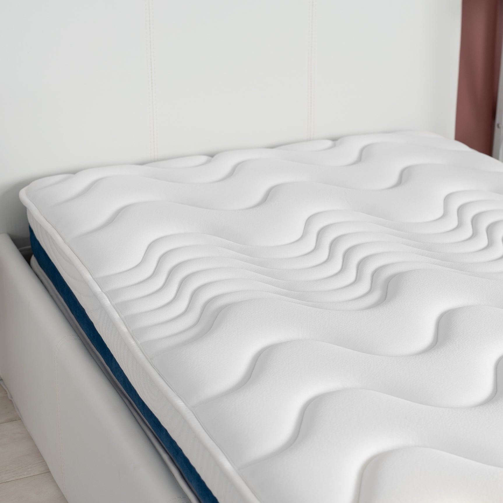 Memory foam mattress 90x190x17cm, in 3D fabric, memory technology and supersoft foam - URANUS