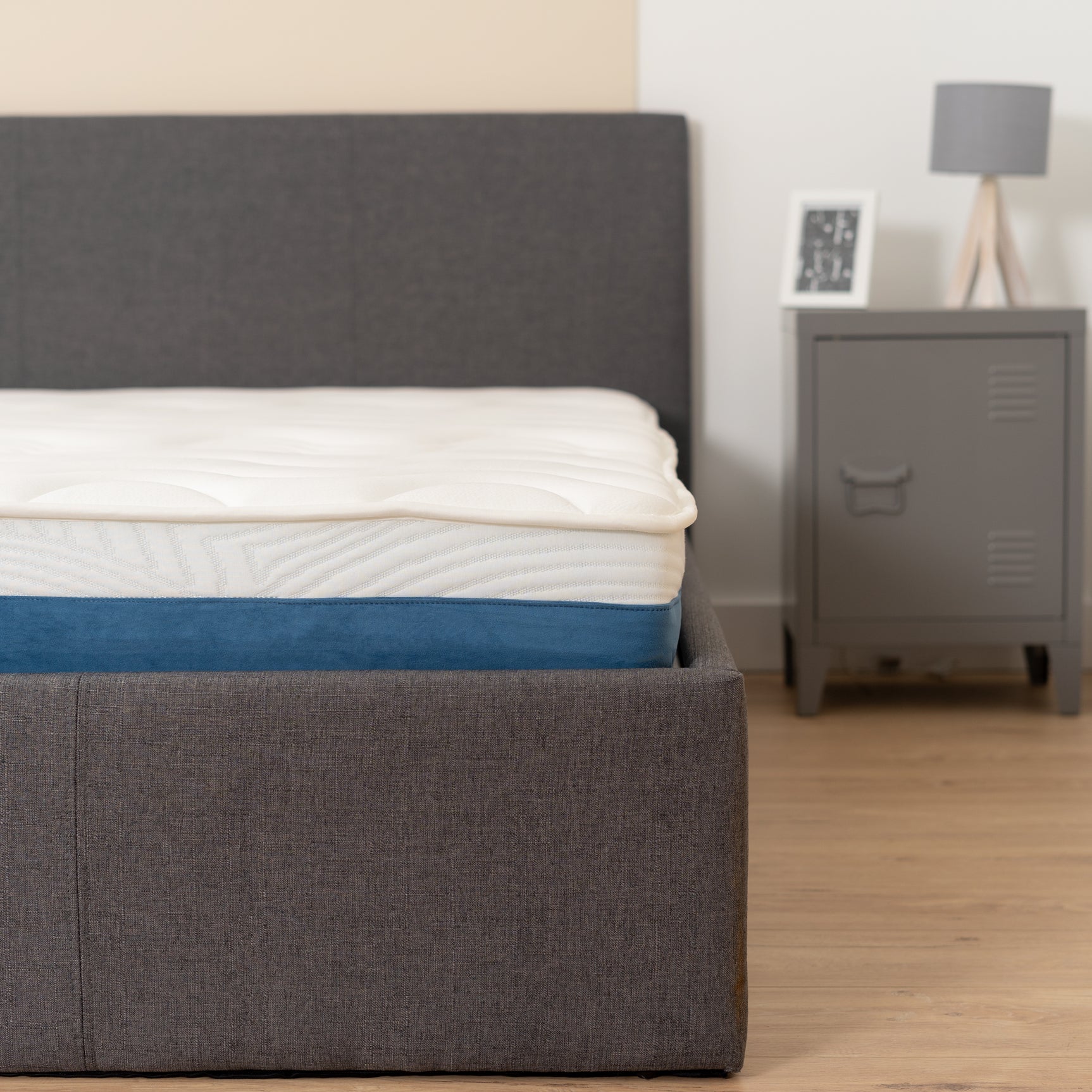 Memory foam mattress 140x190x17cm, in 3D fabric, memory technology and supersoft foam - URANUS