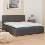 Matelas à mémoire de forme 140x190x17cm, en tissu 3D, technologie mémoire de forme et mousse supersoft - URANUS