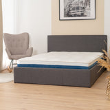 Memory foam mattress 140x190x17cm, in 3D fabric, memory technology and supersoft foam - URANUS