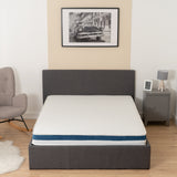 Memory foam mattress 140x190x17cm, in 3D fabric, memory technology and supersoft foam - URANUS