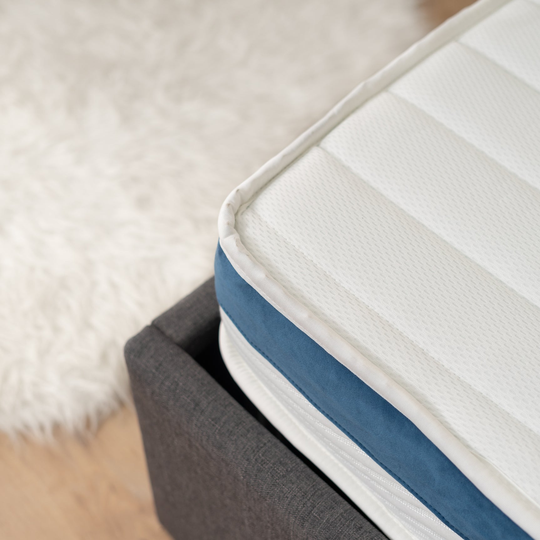 Memory foam mattress 140x190x17cm, in 3D fabric, memory technology and supersoft foam - URANUS