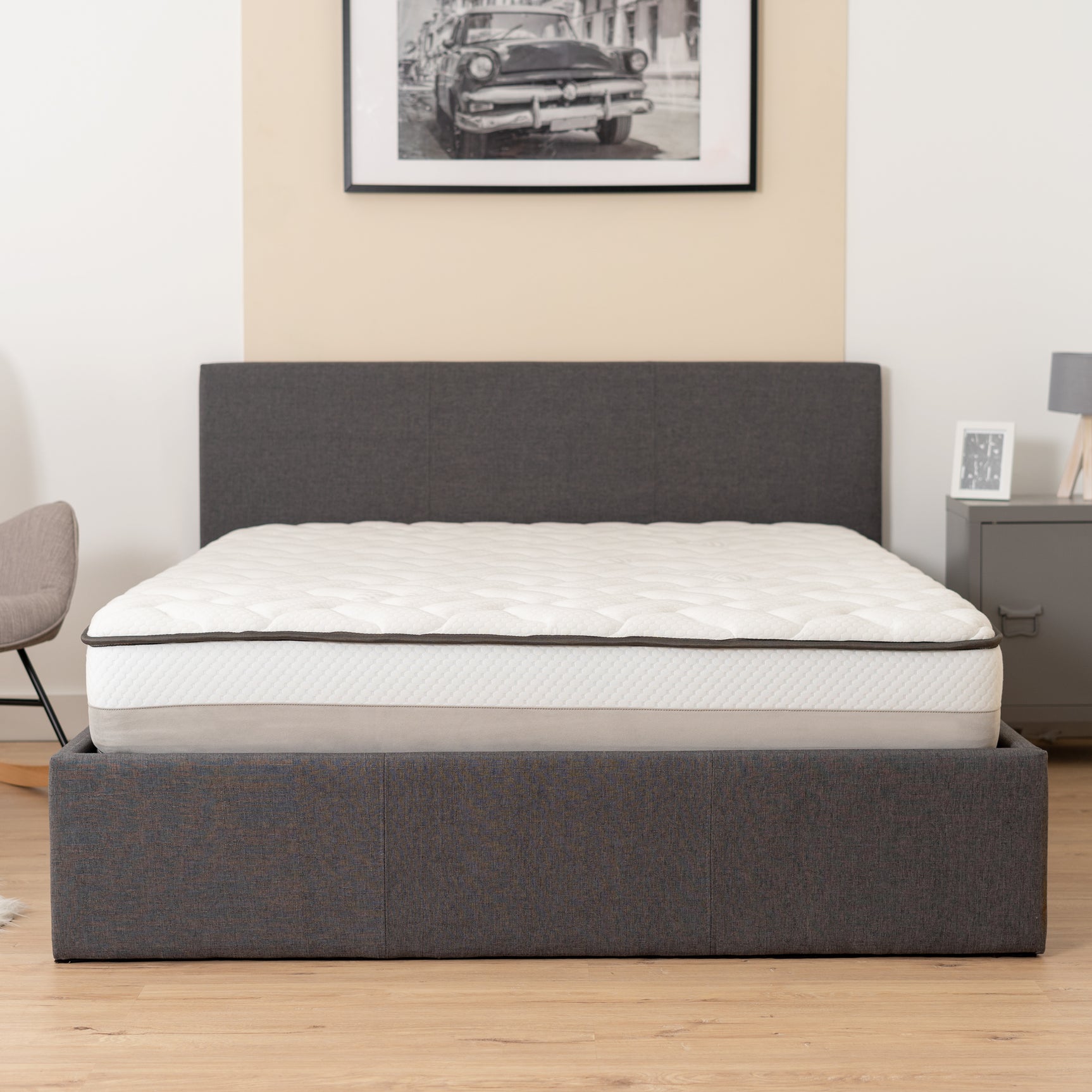 Memory foam mattress 140x190x25cm, in 3D fabric, memory technology and supersoft foam - MERCURE EXTRASOFT