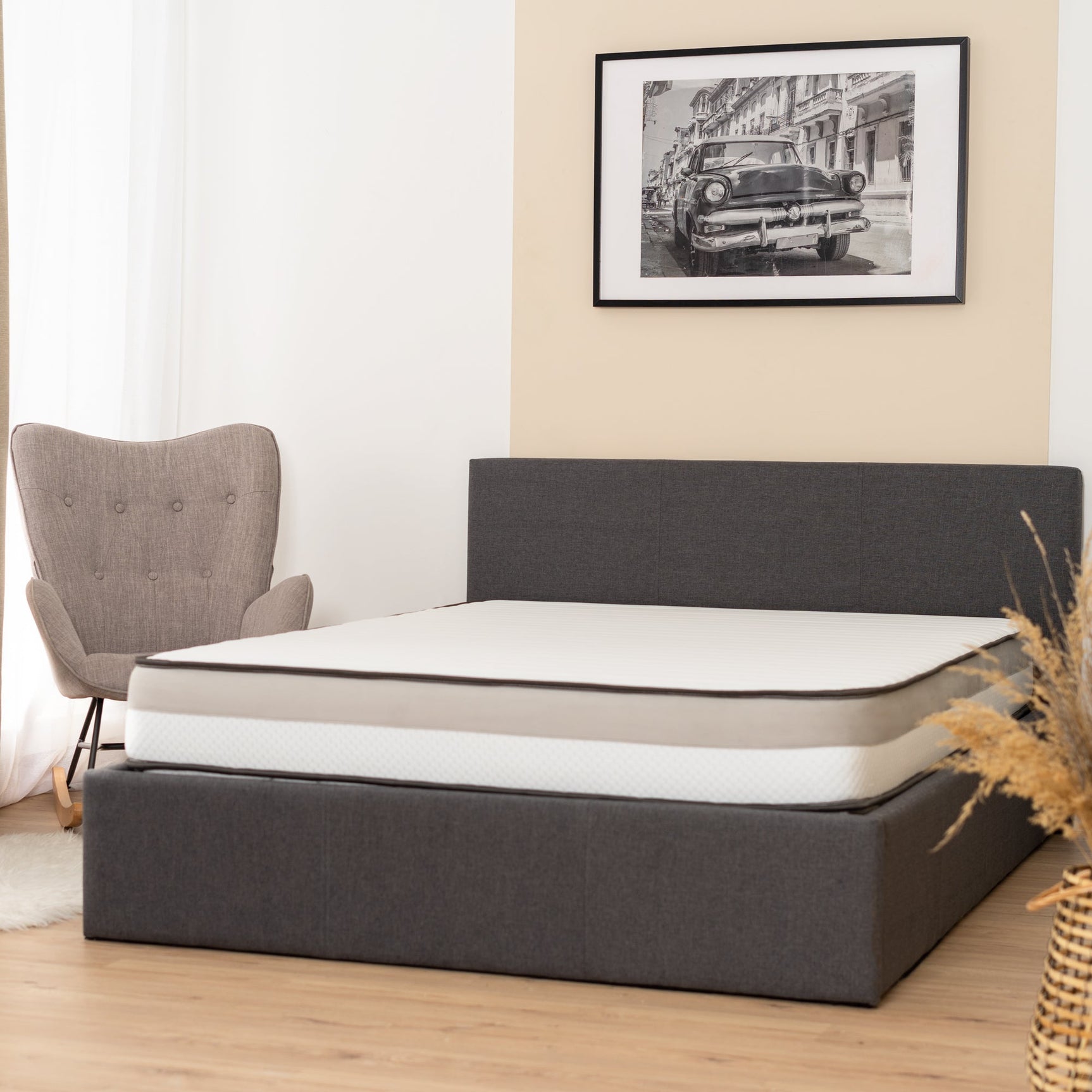 Memory foam mattress 160x200x25cm, in 3D fabric, memory technology and supersoft foam - MERCURE EXTRASOFT