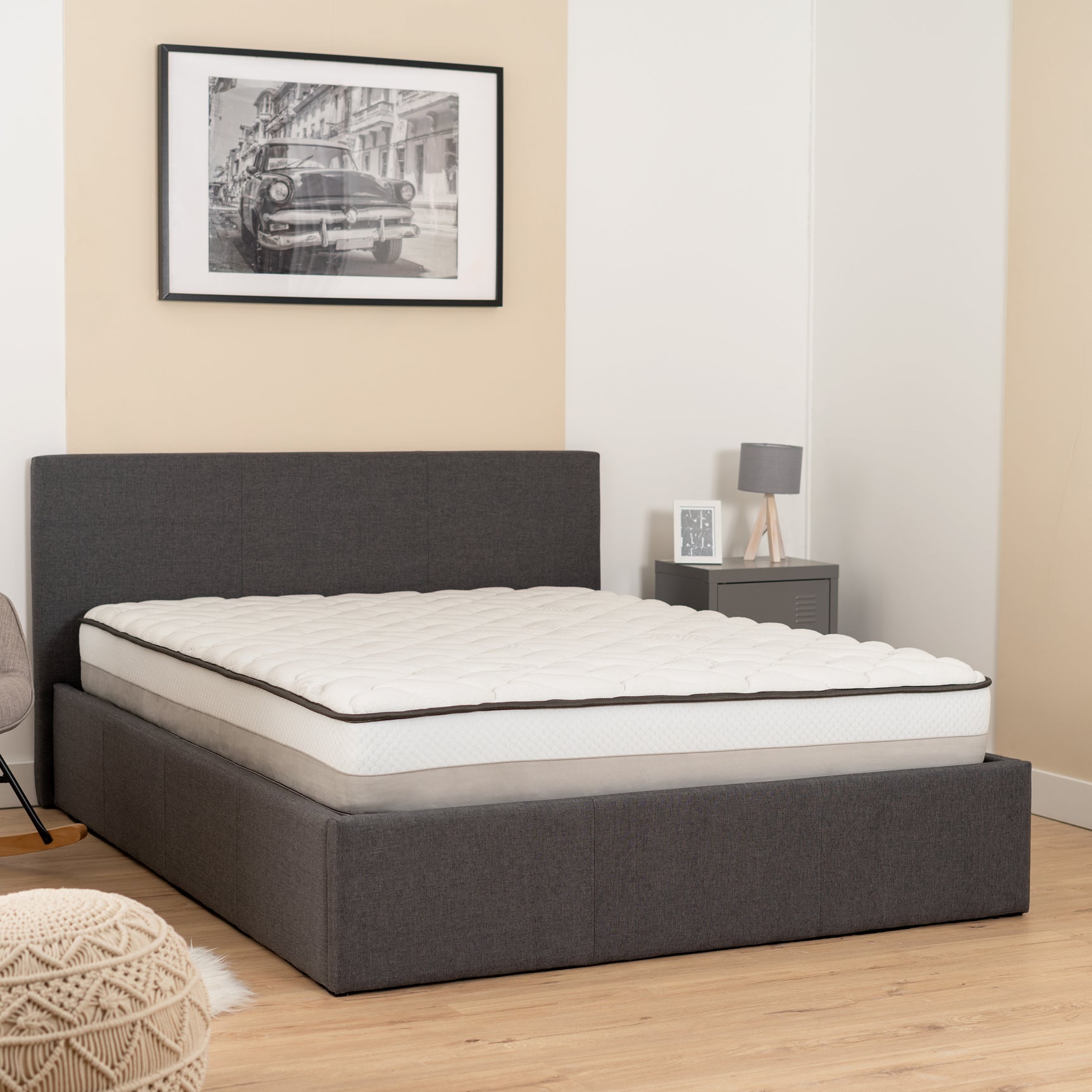 Memory foam mattress 140x190x25cm, in 3D fabric, memory technology and supersoft foam - MERCURE EXTRASOFT