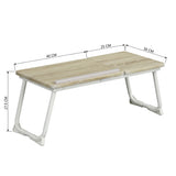 Table de lit/Support ordinateur pc avec pieds - MAMIE BEECH WHITE DD